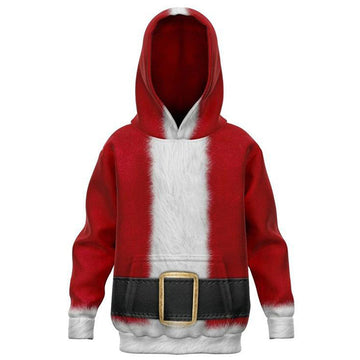 Navidad Christmas Sudadera Santa Claus Cosplay Sudadera con Capucha para Niños